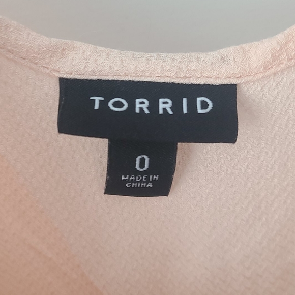 Light Pink Off-shoulder Baby Doll Blouse Perfect for Easter ! - Picture 2 of 4